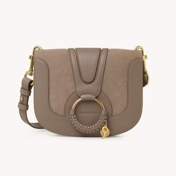 See by Chloe Hana shoulder bag in grained and suede cowhide - Picture 1 of 11